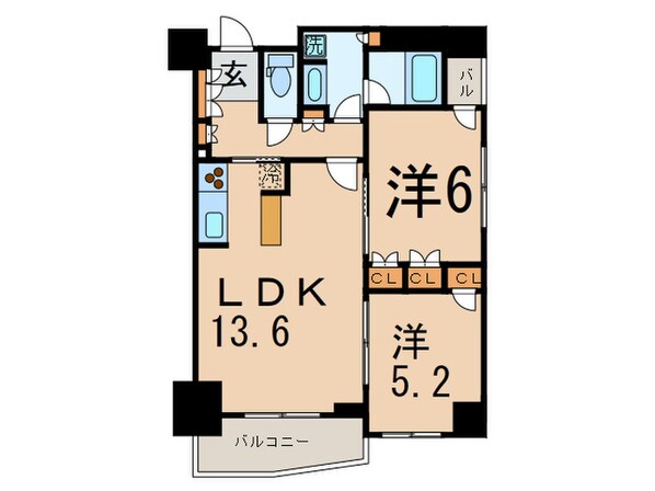 LaSante五反田の物件間取画像